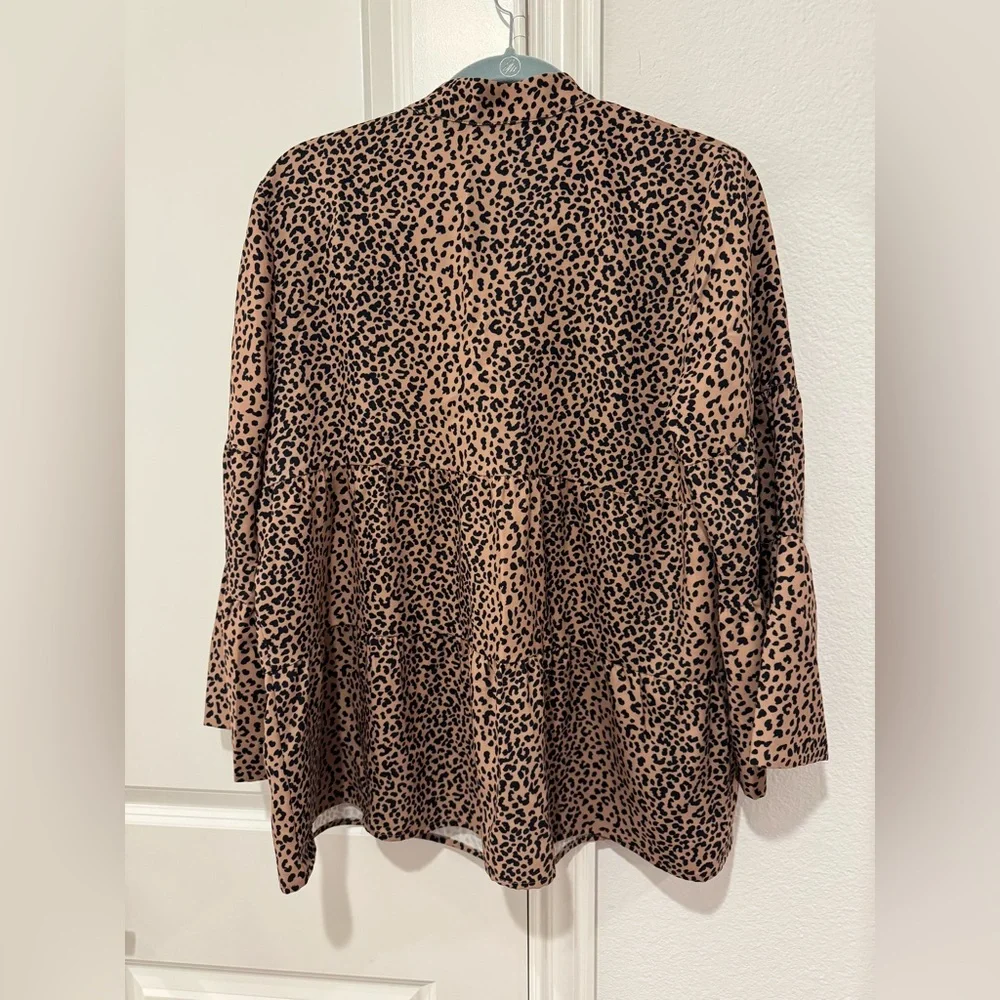 Tuckernuck Edith Tiered Long Sleeve Blouse XL - Picture 6 of 7